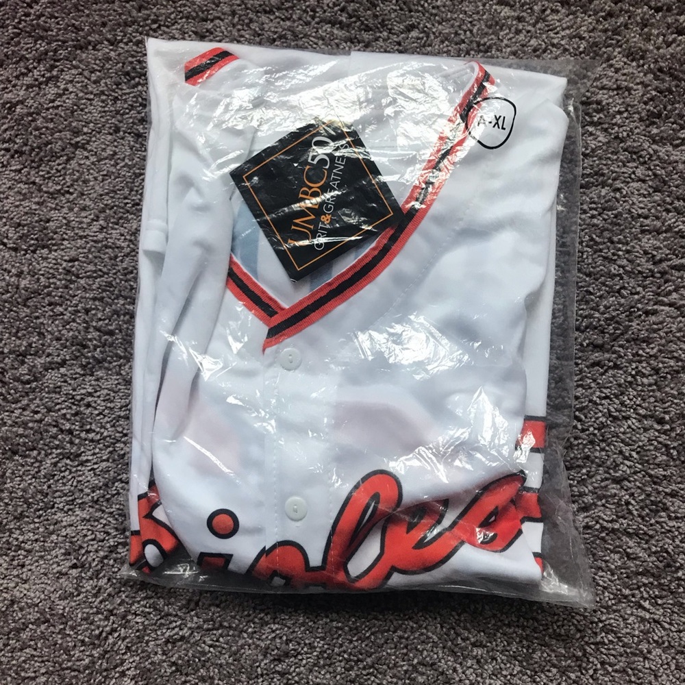 button up orioles jersey #22